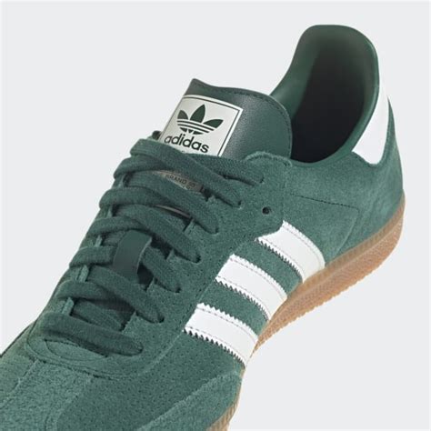 adidas groen schoen|Adidas green leather shoes.